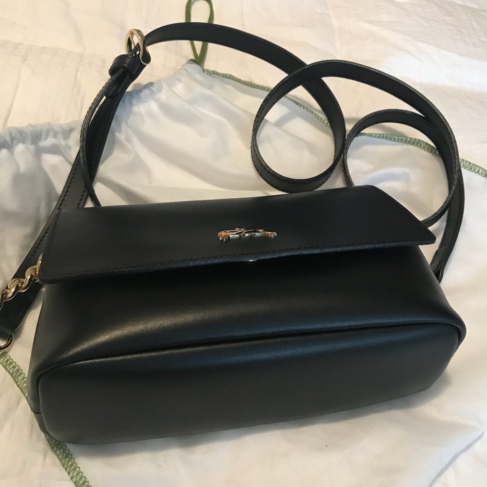 Longchamp Black Leather Crossbody Bag - Picture 3 of 7